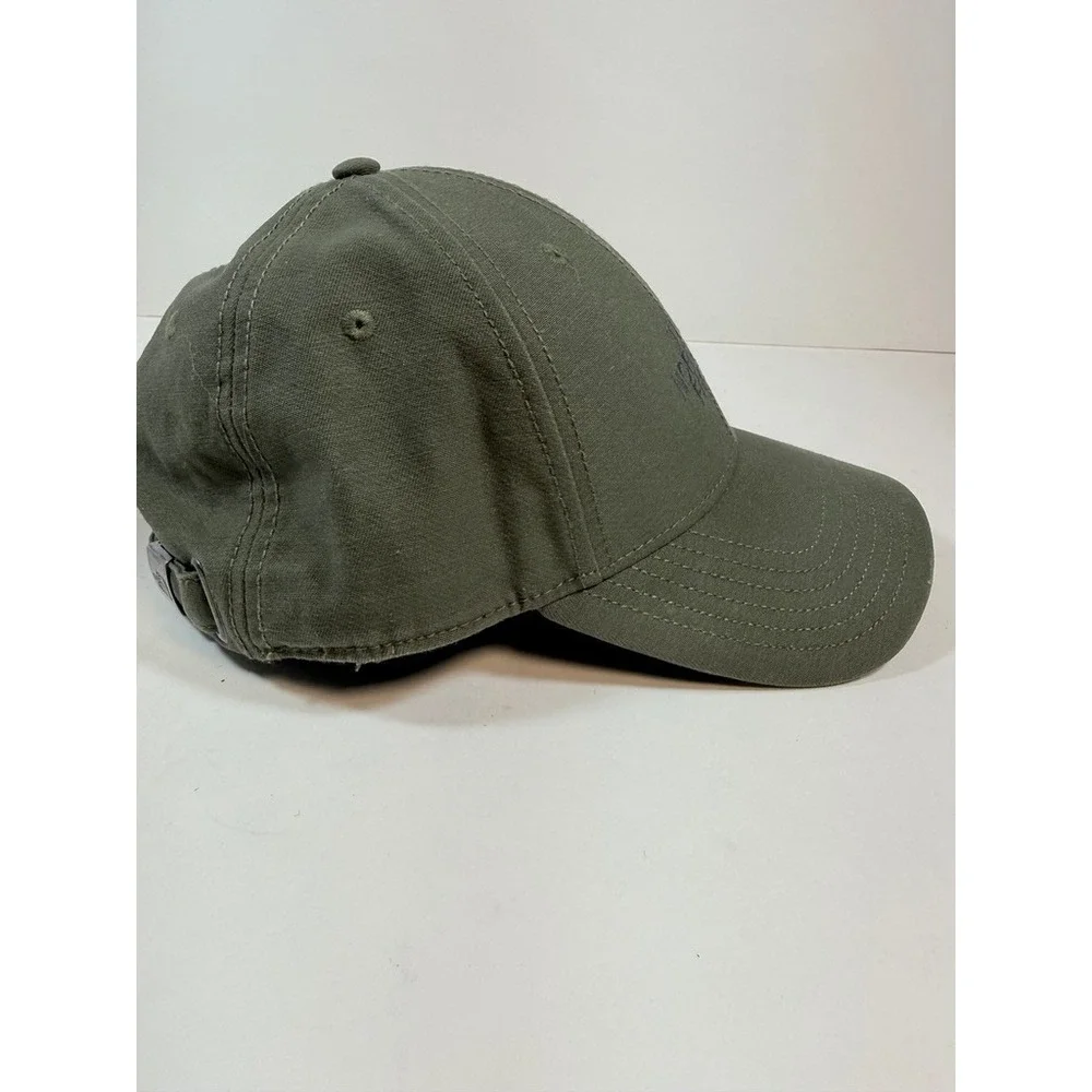 The North Face Baseball Cap Cotton Twill Mens Olive Green One Size Adjustable